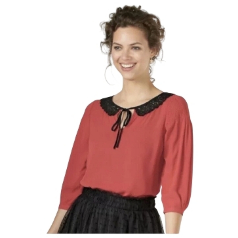 Disney Collection LC Snow White Top Black Lace Collar Daper Day Disney Bounding